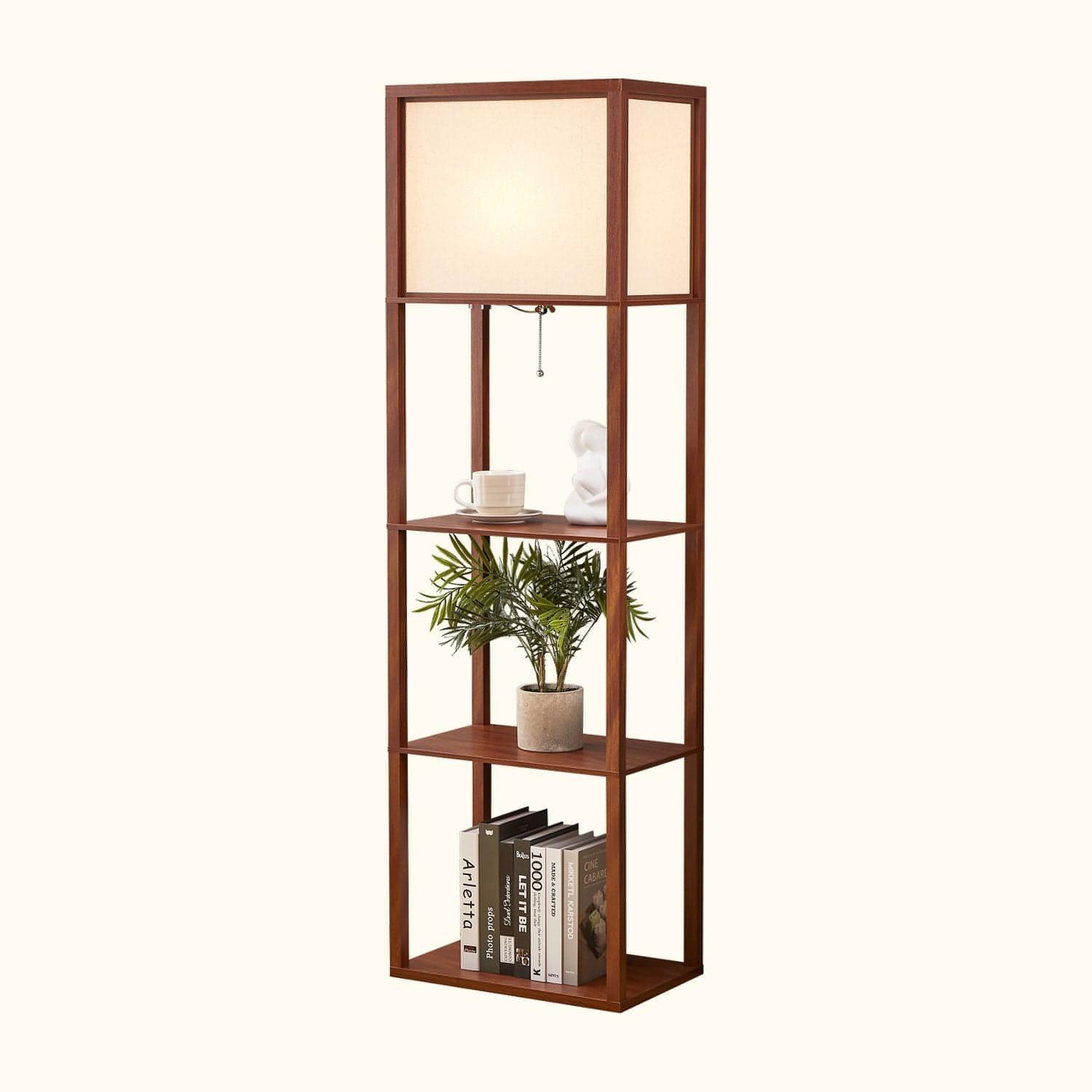 ATAMIN Avery Plus - 63" Floor Lamp with Shelves, LED Bulb Included