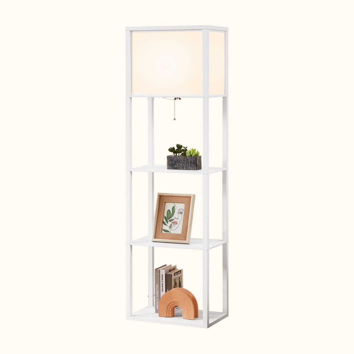 ATAMIN Avery Plus - 63" Floor Lamp with Shelves, LED Bulb Included