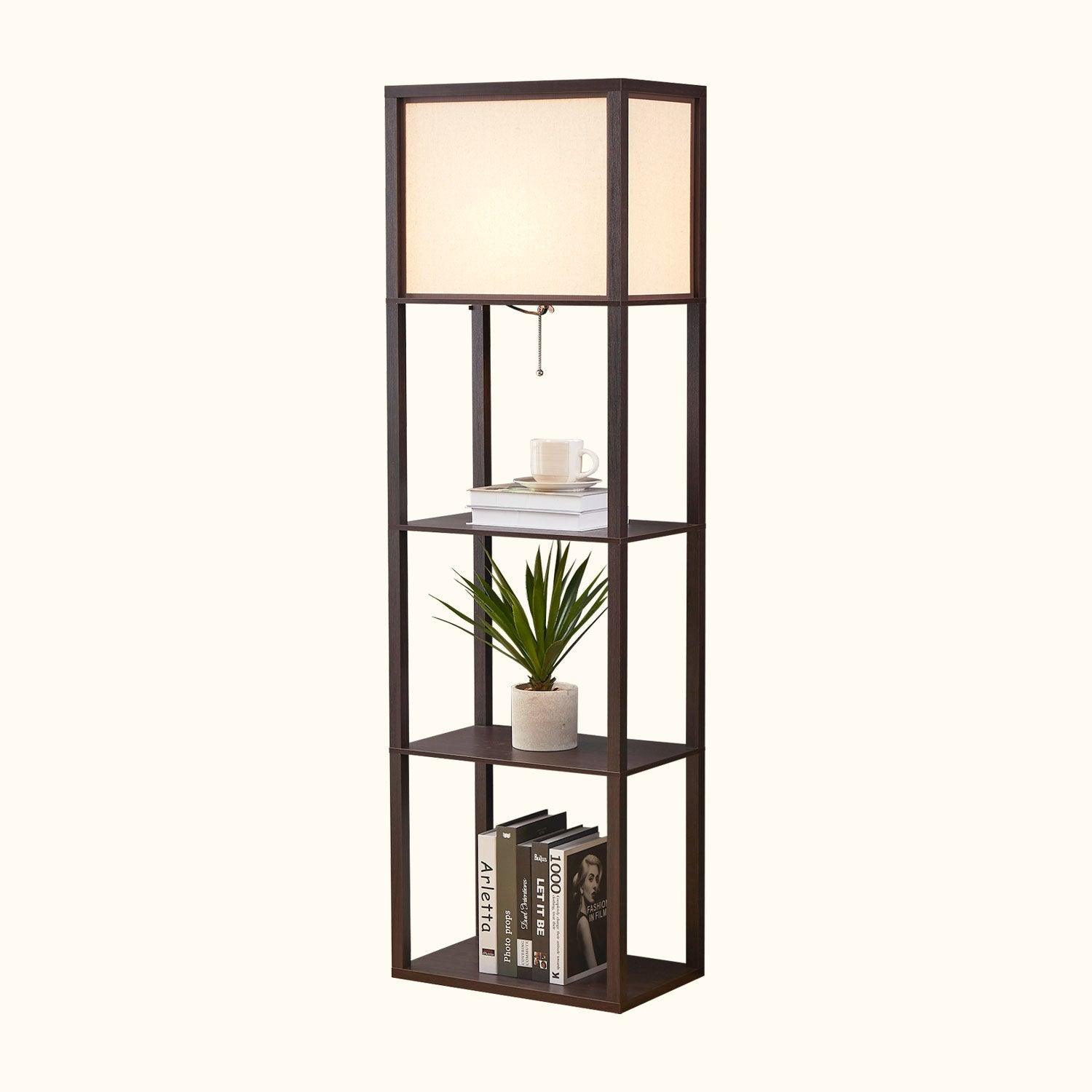 ATAMIN Avery Plus - 63" Floor Lamp with Shelves, LED Bulb Included
