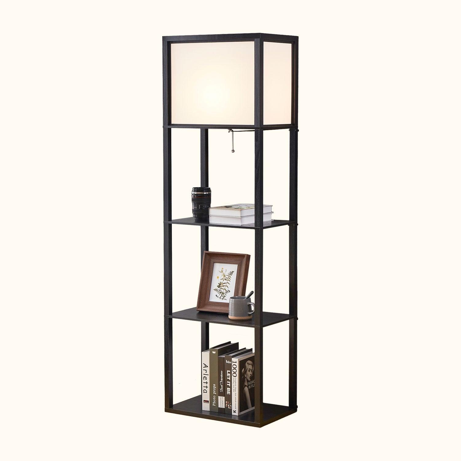ATAMIN Avery Plus - 63" Floor Lamp with Shelves, LED Bulb Included