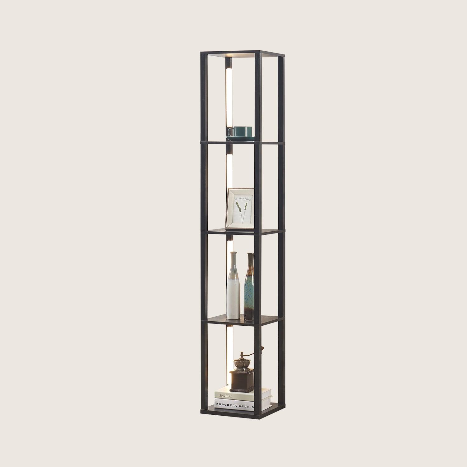 Tall and Narrow Black Bookshelf 