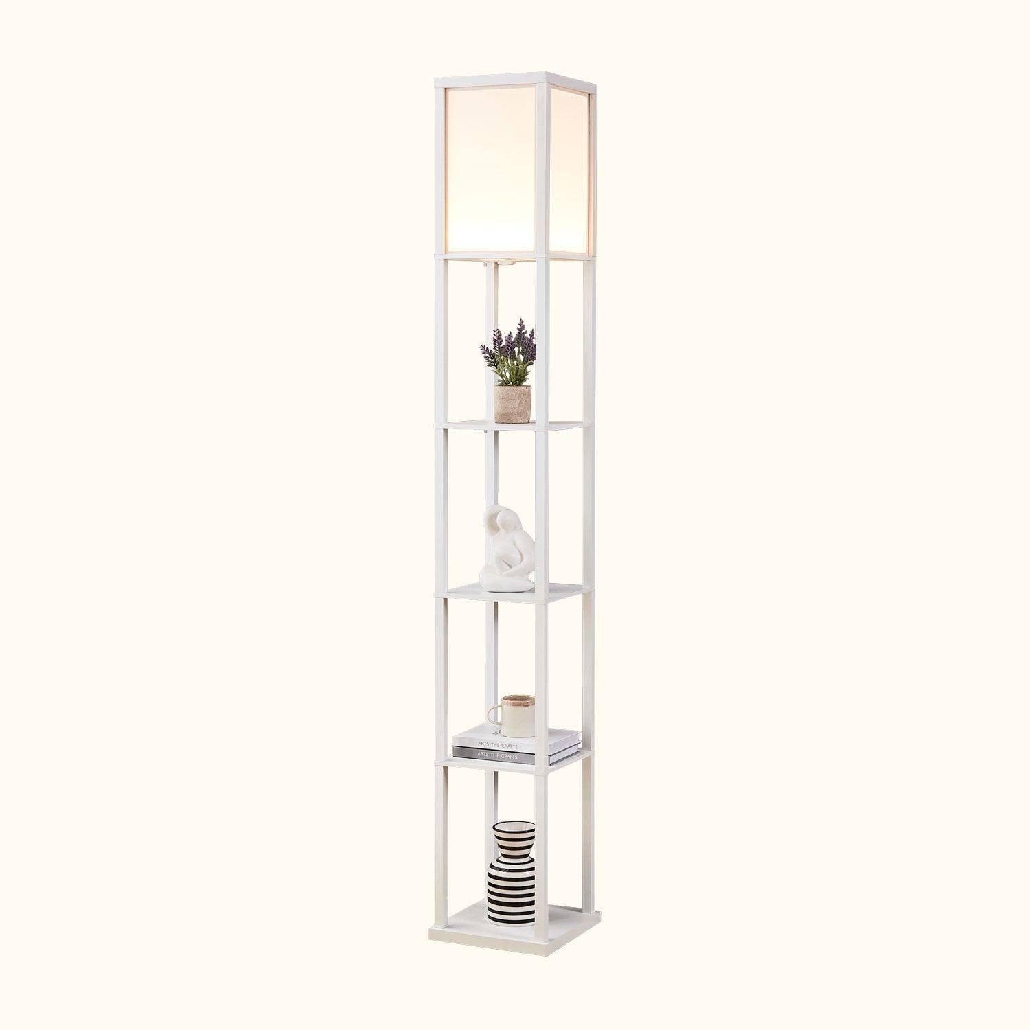 ATAMIN Alvin Dimmable Floor Lamp With Shelves & Integrated LED Lighting