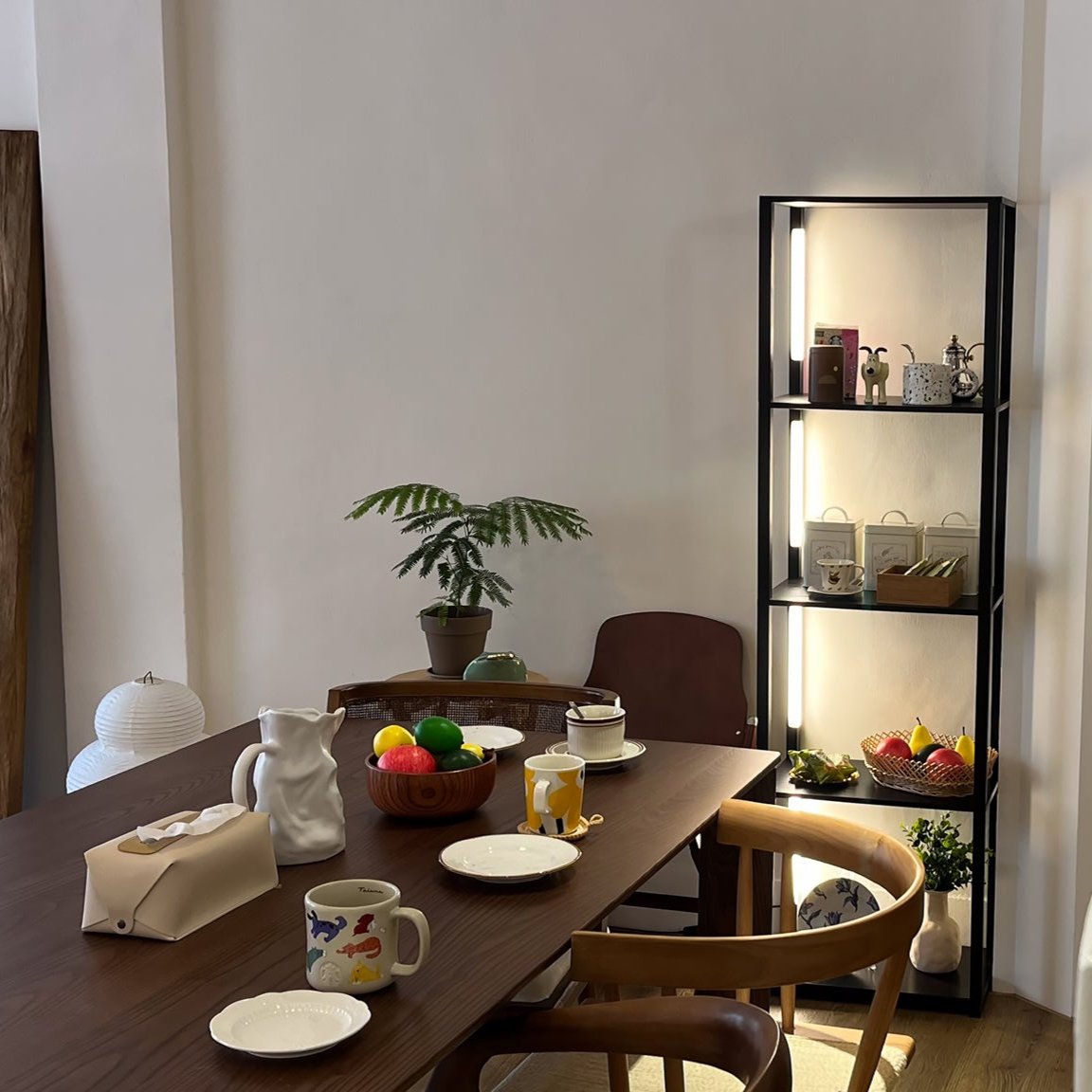 Coffee and Tea Display with Lighting