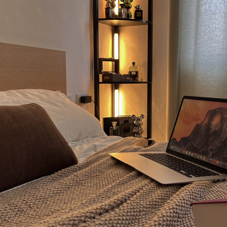 Corner Floor lamp for bedroom and nightstand