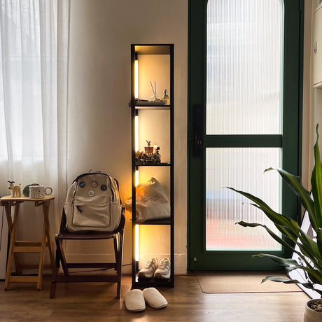 Floor Lamp & Display Shelf