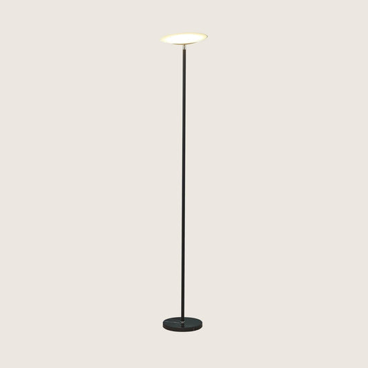 Falon Dimmable Torchiere Floor Lamp With Black Marble Base