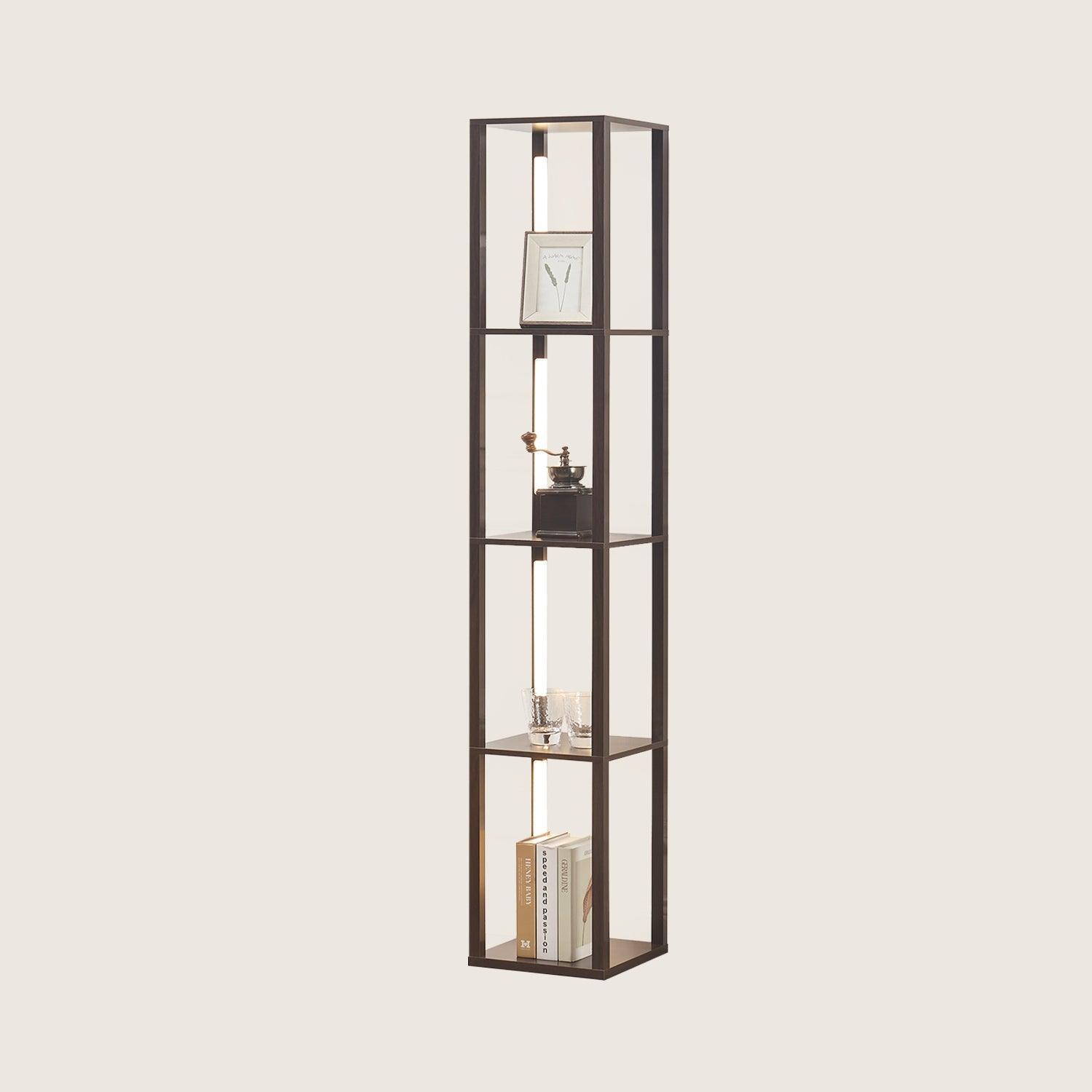 FENLO Fancy 64 Display Shelf With Lights, LED Floor Lamps for