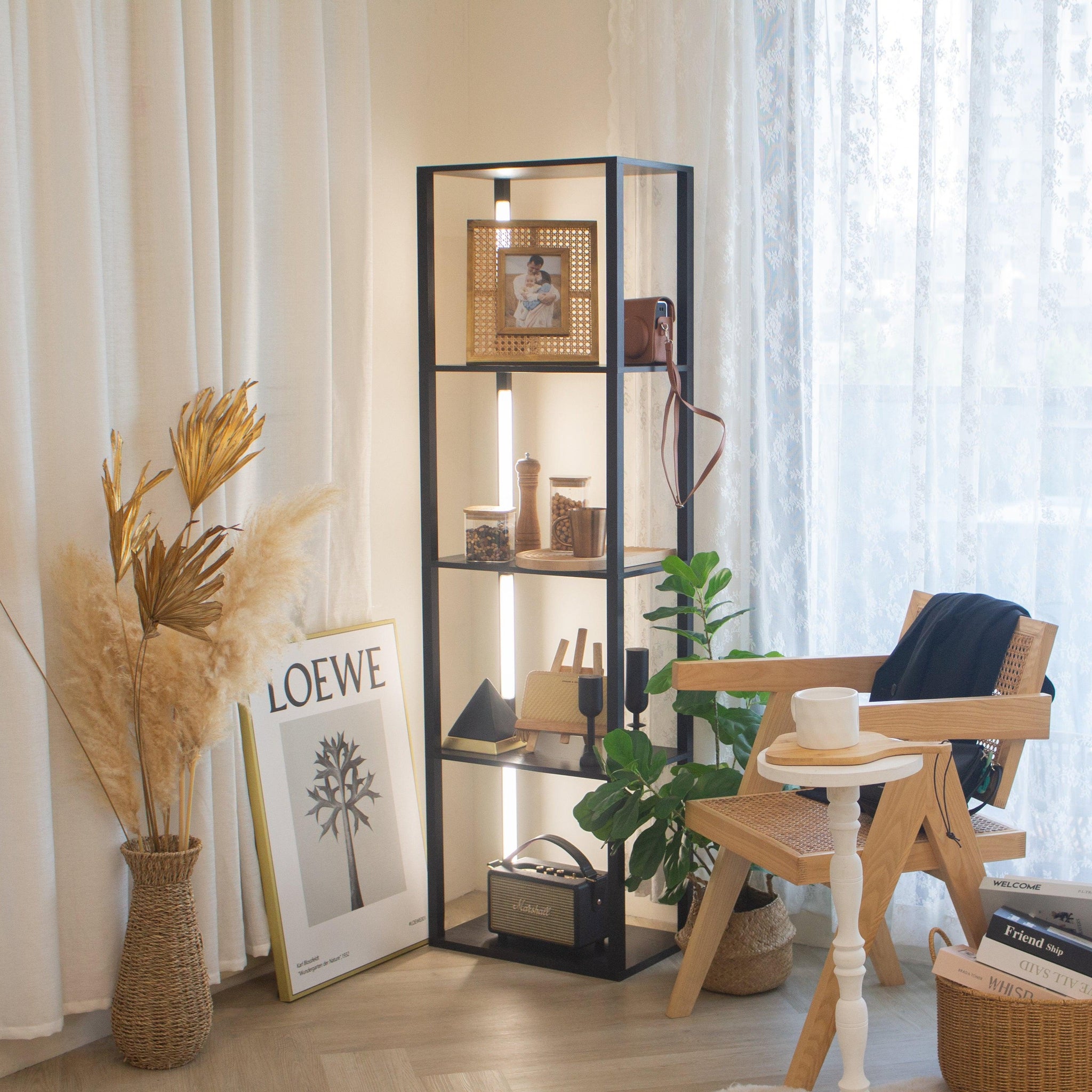 Mid century modern designer home summer decor
