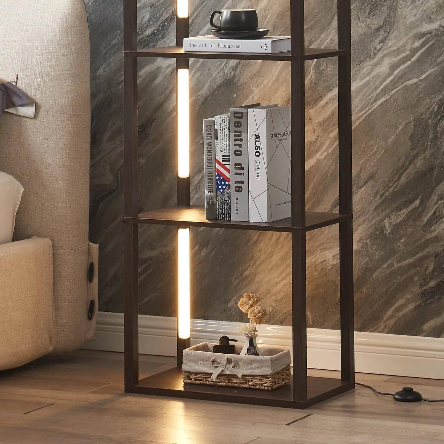 FENLO Fantasy Plus - Vetrina in vetro di lusso, 167,6 cm, con lampade da terra a FENLO Fantasy Plus - Vetrina in vetro di lusso, 167,6 cm, con lampade da terra a