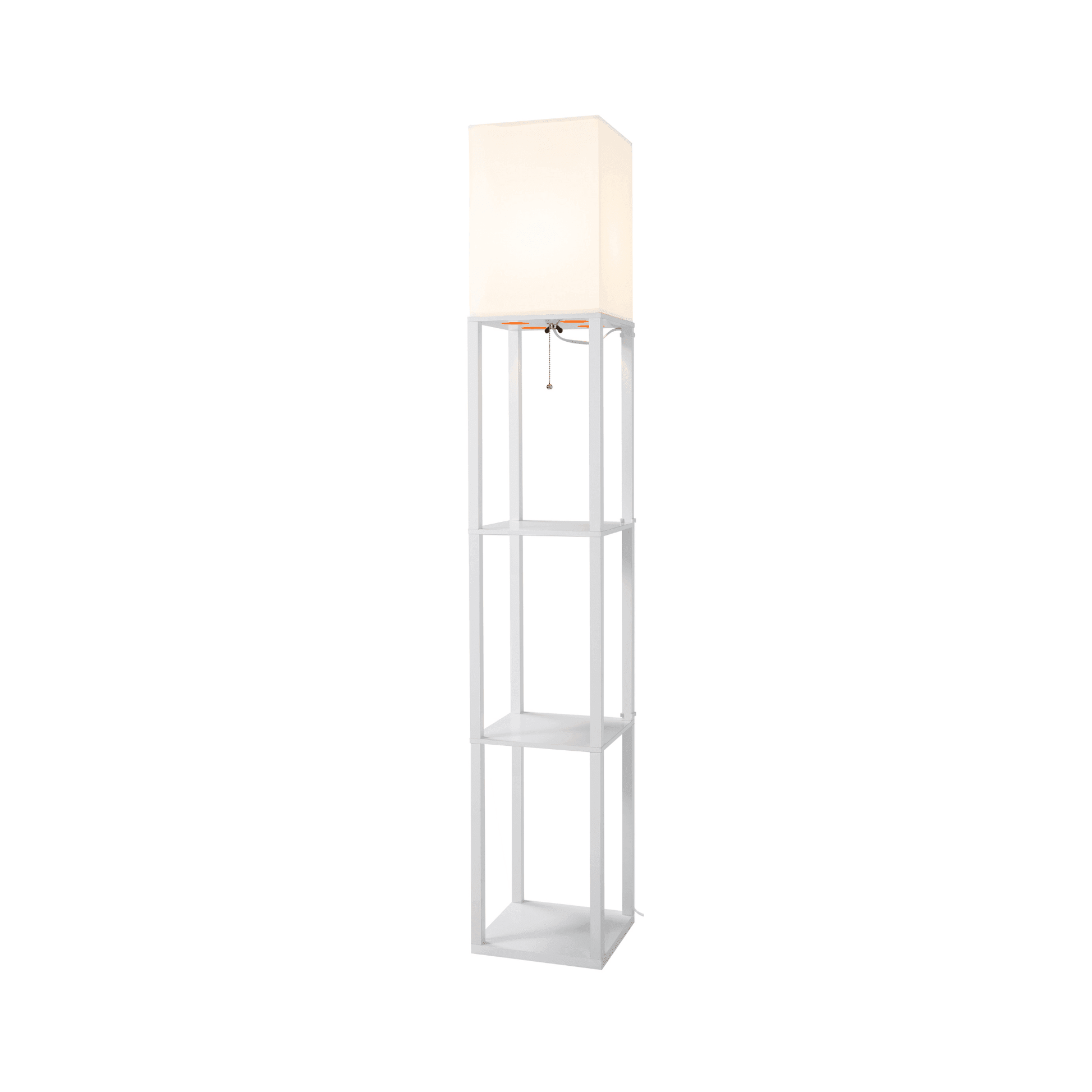 Alvis Minimalistic LED Floor Lamp with Display Shelves - FENLO
